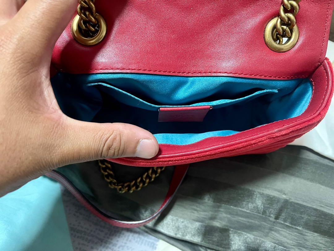 Gucci marmont online velvet inside