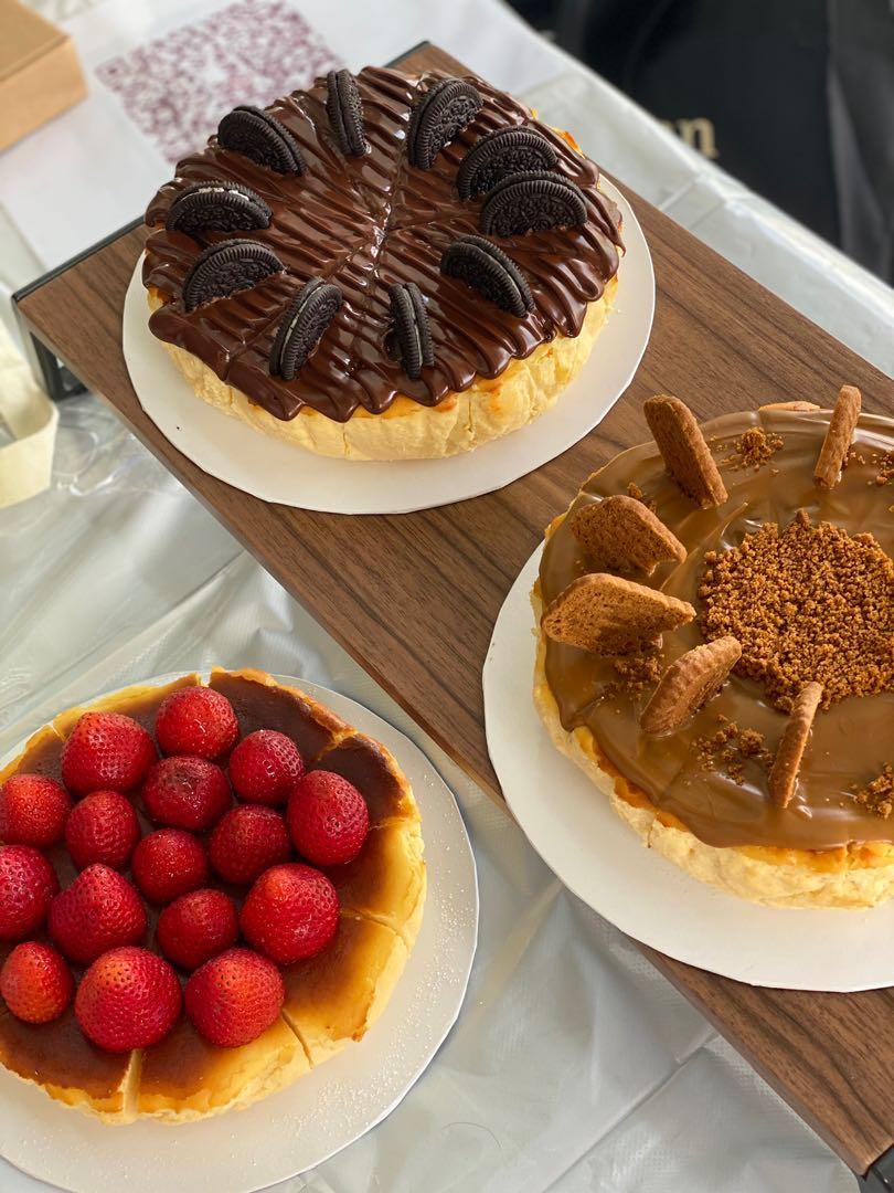 Halal Burnt Cheesecake, Food & Drinks, Homemade Bakes on Carousell