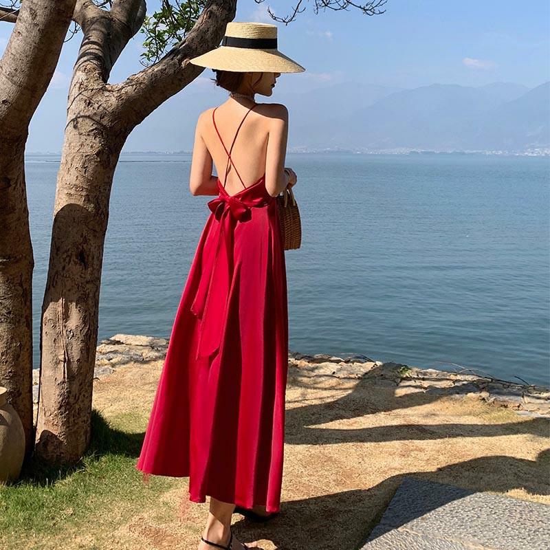 Maxi dresses for beach vacation sale