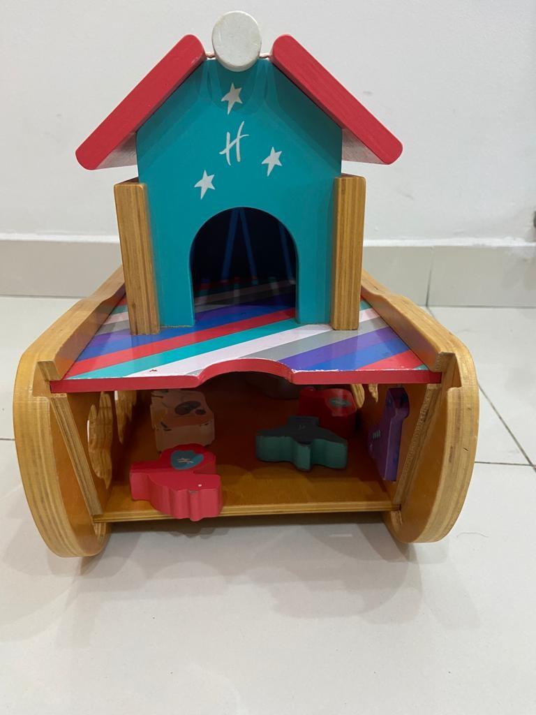 Hamley's Wooden Blocks and Farm Animal 2 set of toys, Hobbies & Toys, Toys & Games on Carousell