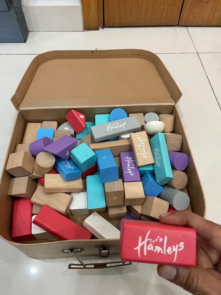 Hamley's Wooden Blocks and Farm Animal 2 set of toys, Hobbies & Toys, Toys & Games on Carousell