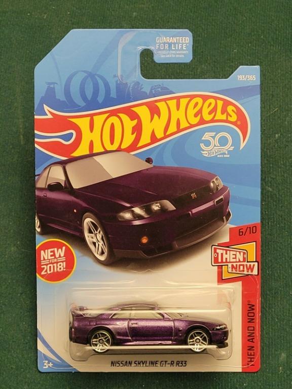 HOT WHEELS 2018 NISSAN SKYLINE GT-R R33 THEN AND NOW 6/10 FJV51 