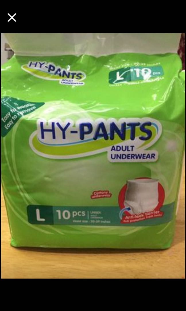Hypants Adult Diaper Large, Health & Nutrition, Assistive