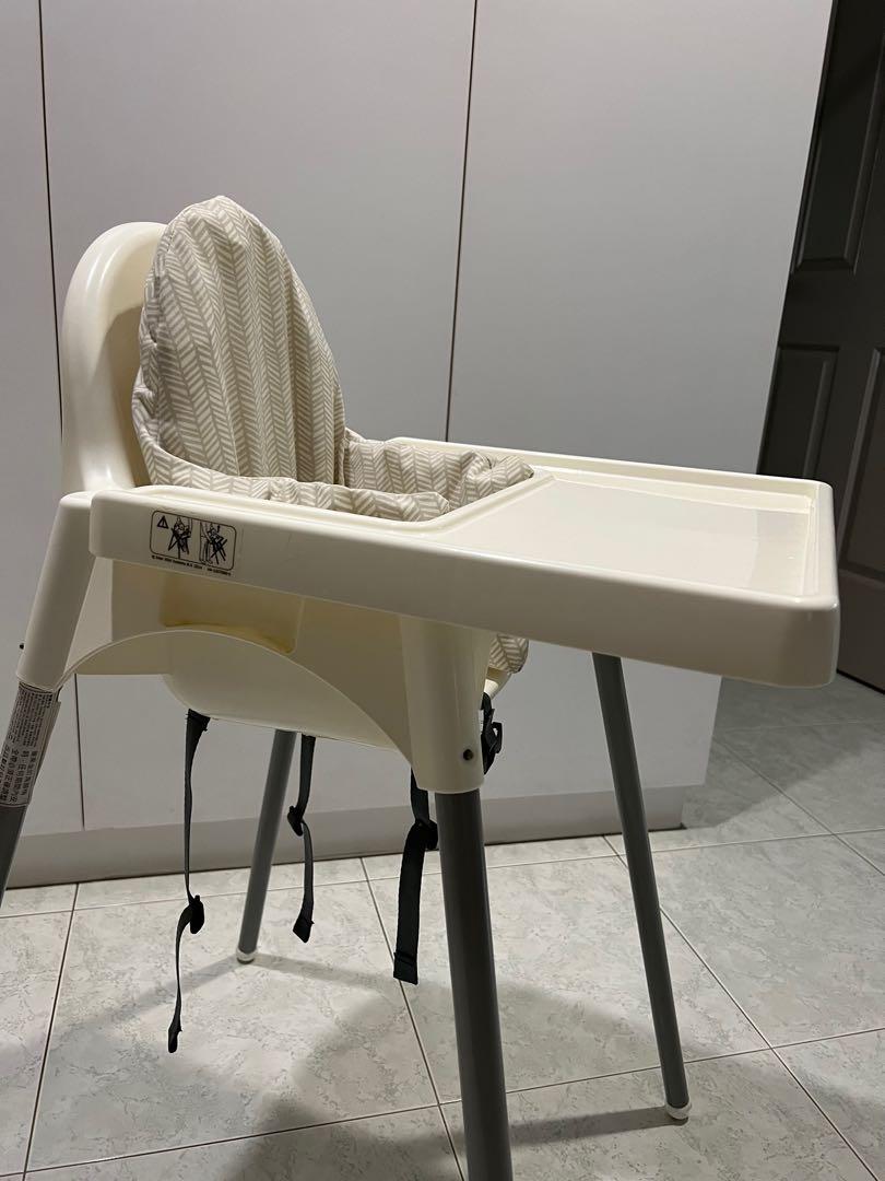 Ikea Antilop High Chair with Safety Belt and Cushion, Babies & Kids