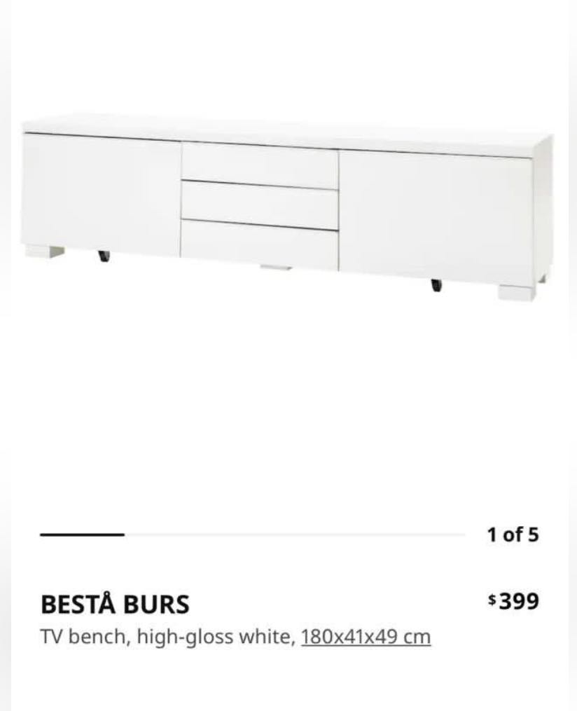 Ikea tv console, Furniture & Home Living, Furniture, TV Consoles on