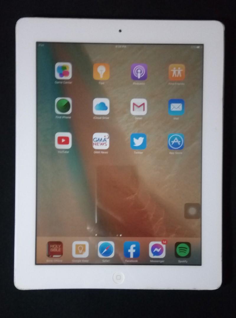 iPad 3 Wifi Only 16gb (Category: iPad) located in Cavite. Submitted by jmy826 (Listing ID 1171567681, Image 2). Description: Para sa kids nyo dyan!! 😀 iPad 3rd Gen 16gb Wifi Version P3,400.0 Bezel Color, White Retina Display 11,560 mAh battery READY to use🍃 For All Age iTunes Sync/Restore no problem No iCloud Dents and cosmetics lang po issue All functioning well 💯🆗️ home, power & vol rocker buttons, rotate/mute switch, speaker, ear jack, mic