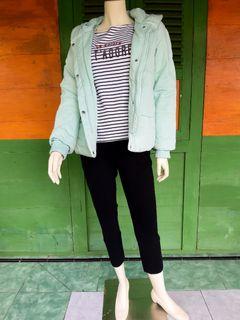 Jaket Padded Green Pastel