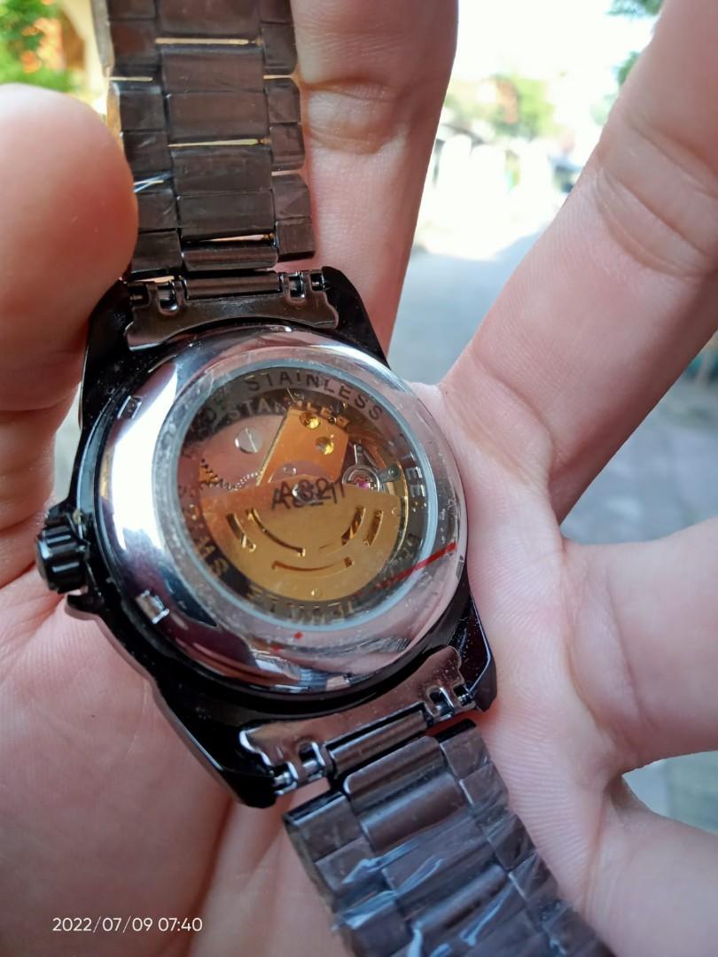 jam omega mesin gold transparan Fesyen Pria Jam Tangan di Carousell
