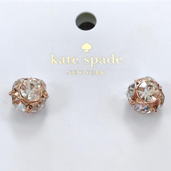 Kate Spade New York - Rose Gold Lady Marmalade Stud Earrings, Luxury,  Accessories on Carousell
