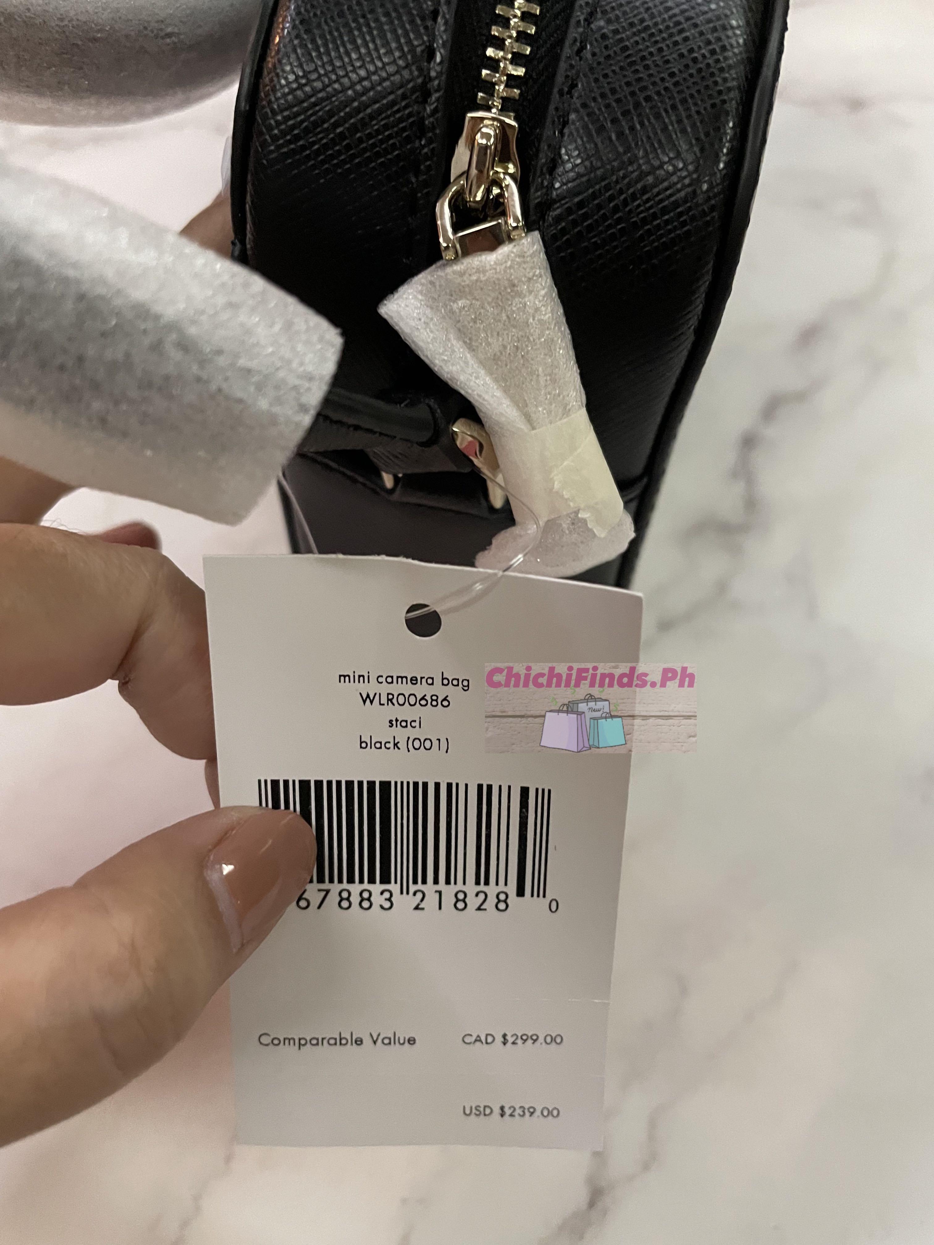 Kate Spade Staci Mini Camera Bag in Black, Women's Fashion, Bags