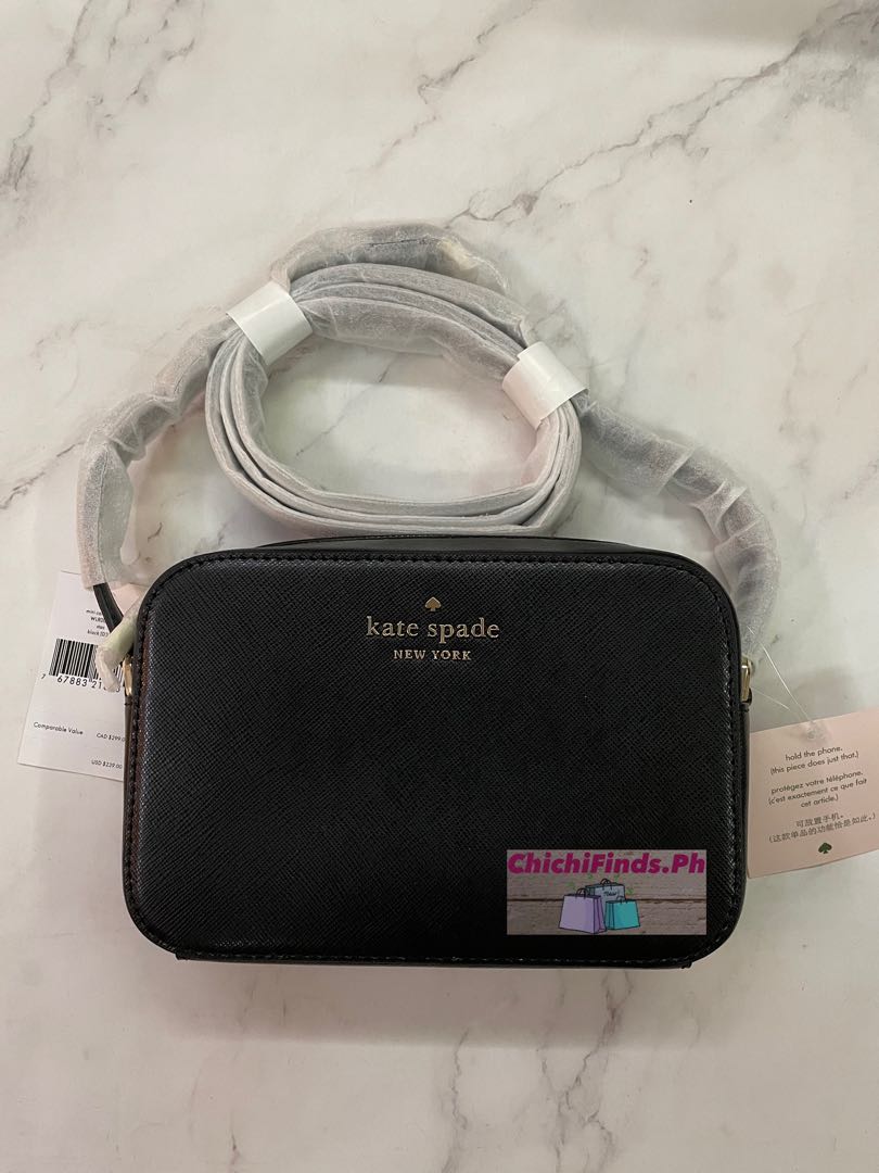 Kate Spade Staci Mini Camera Bag in Black, Women's Fashion, Bags