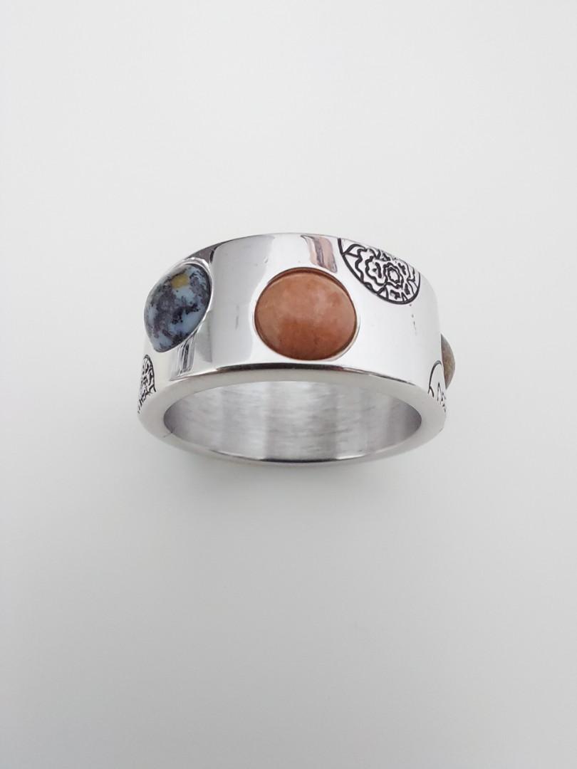 KENZO 925 Silver Semi Precious Stone Ring Men s Fashion Watches