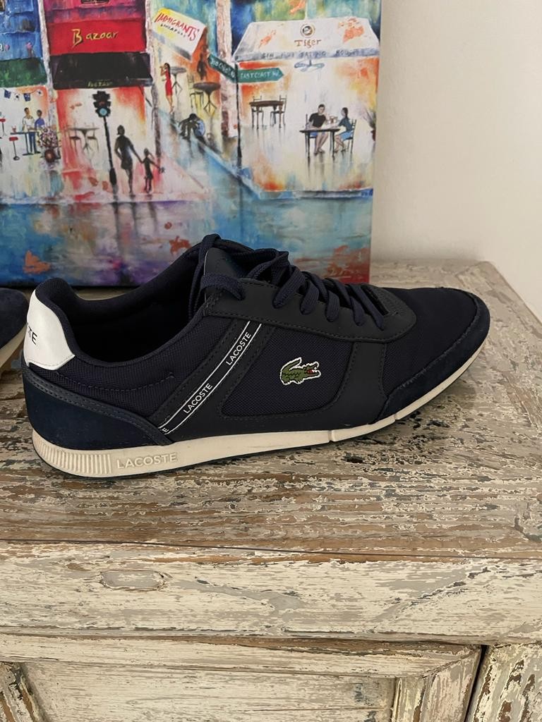 lacoste grey mens shoes