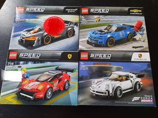 LEGO SPEED CHAMPION 6-wide collection 75891 Chevrolet Camaro ZL1, 75892 McLaren Senna.