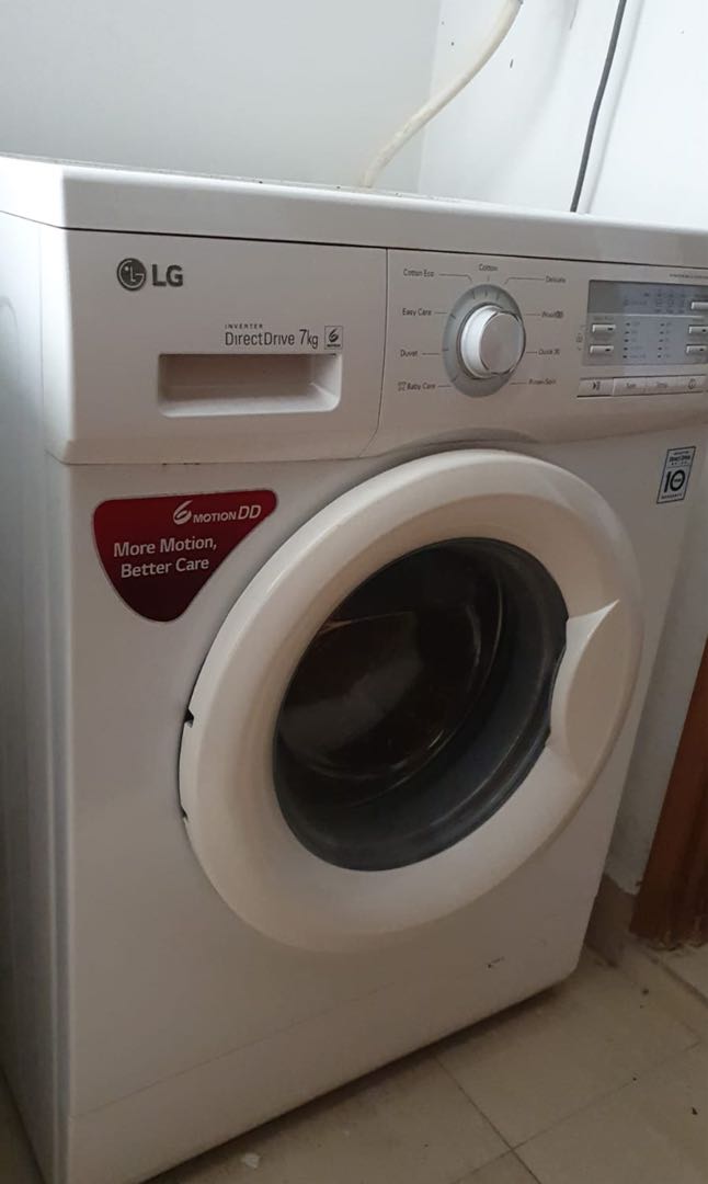 LG washing machine direct drive 7 kgs, TV & Home Appliances, Washing