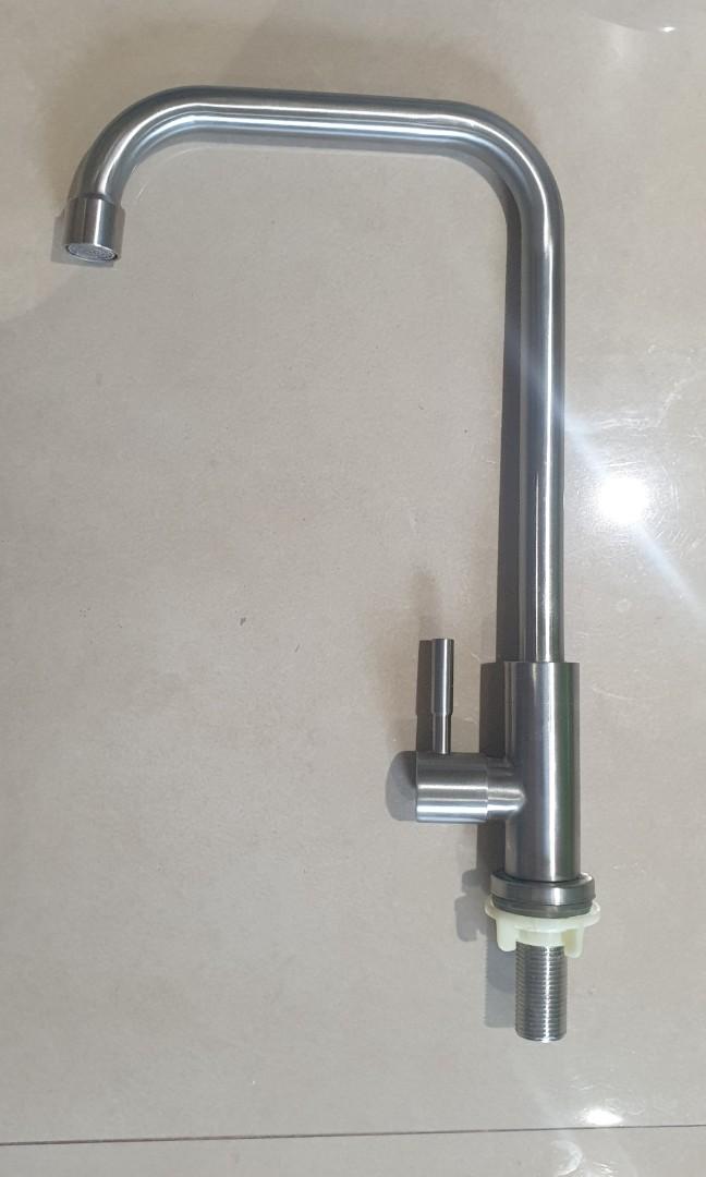 Long neck kitchen faucet, Furniture & Home Living, Bathroom & Kitchen