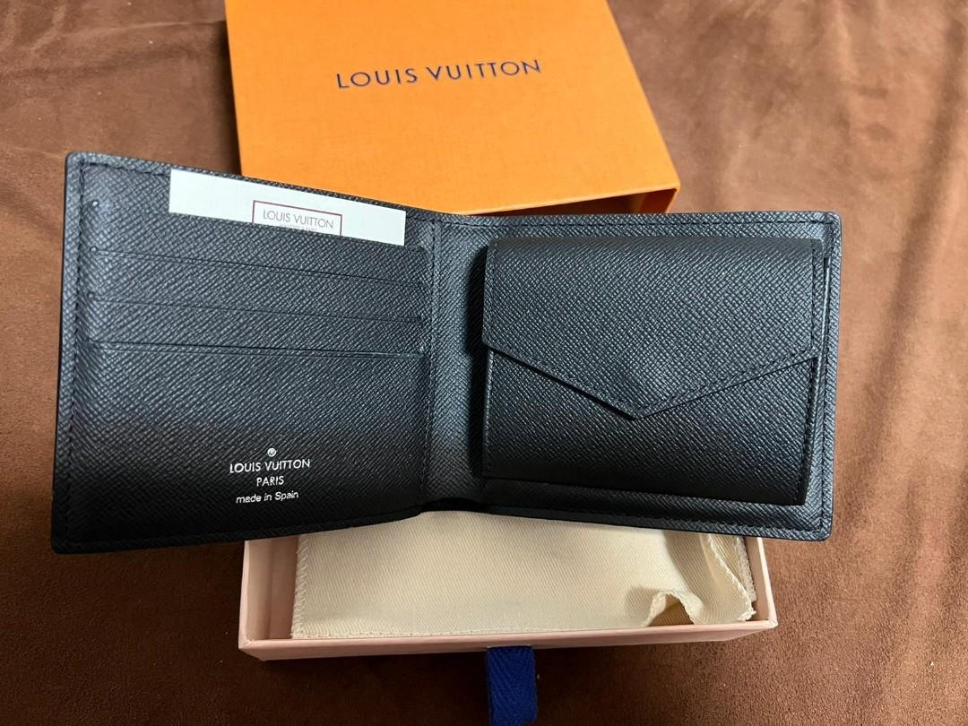 Louis Vuitton - Marco Wallet - Leather - Black - Men - Luxury