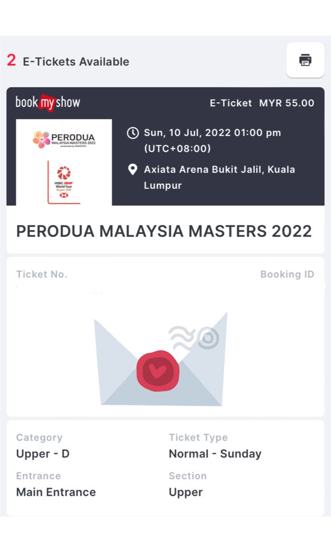 Malaysia Badminton Master 2022, Tickets & Vouchers, Event Tickets on Carousell