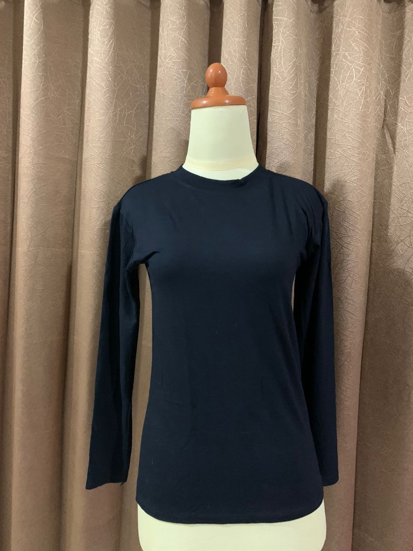 Manset Turtleneck Black, Fesyen Wanita 