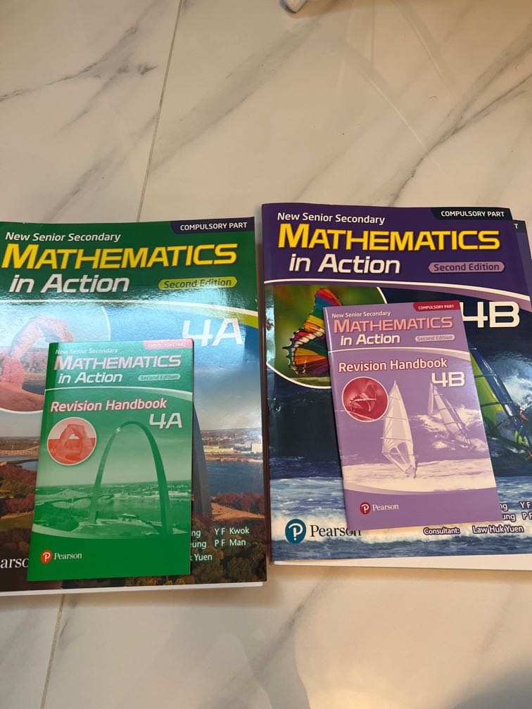 Mathematics In Action book 4 with revision handbook, 興趣及遊戲, 書本 & 文具