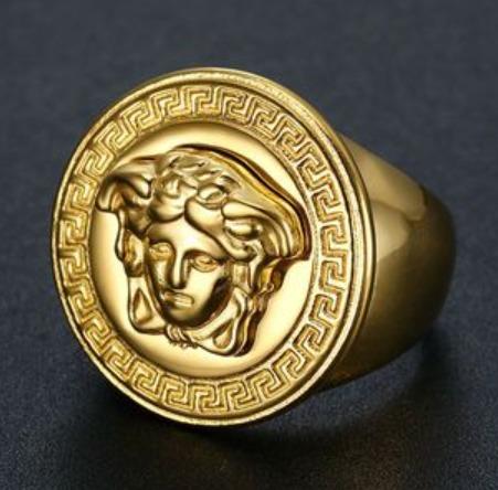 Medusa ring for men