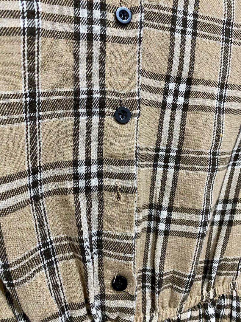Mididress Flanel, Fesyen Wanita 
