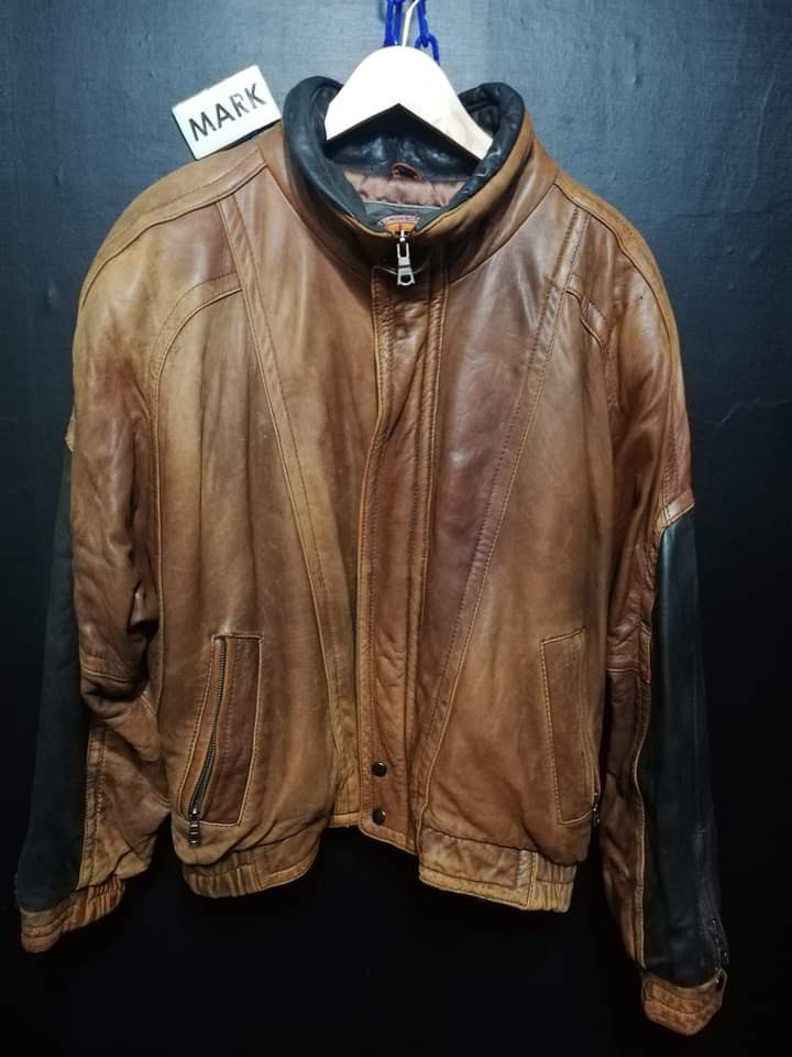 MIDWAY LEATHER JACKET, Men's Fashion 