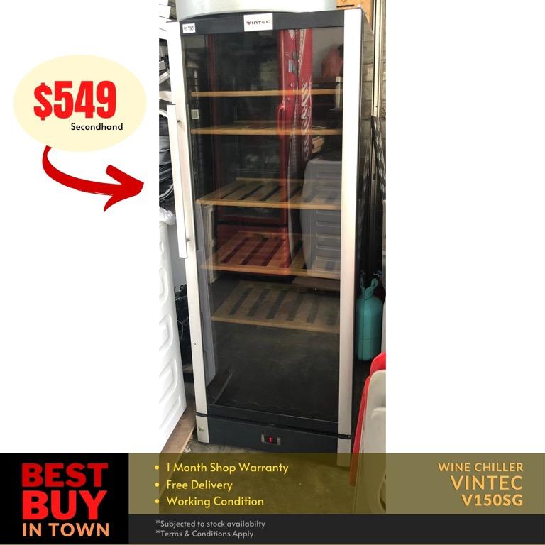 MUST BUY! VINTEC 130 Bottles 2Zone Wine Chiller For Sale! (91785), TV