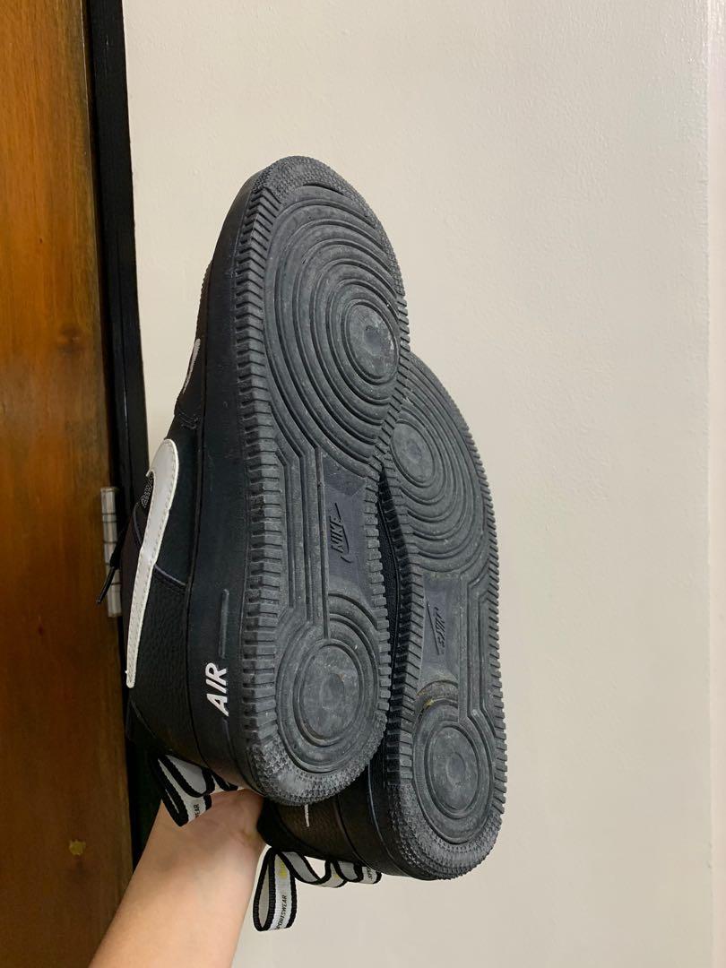 Air force 1 utility black with deals white tick