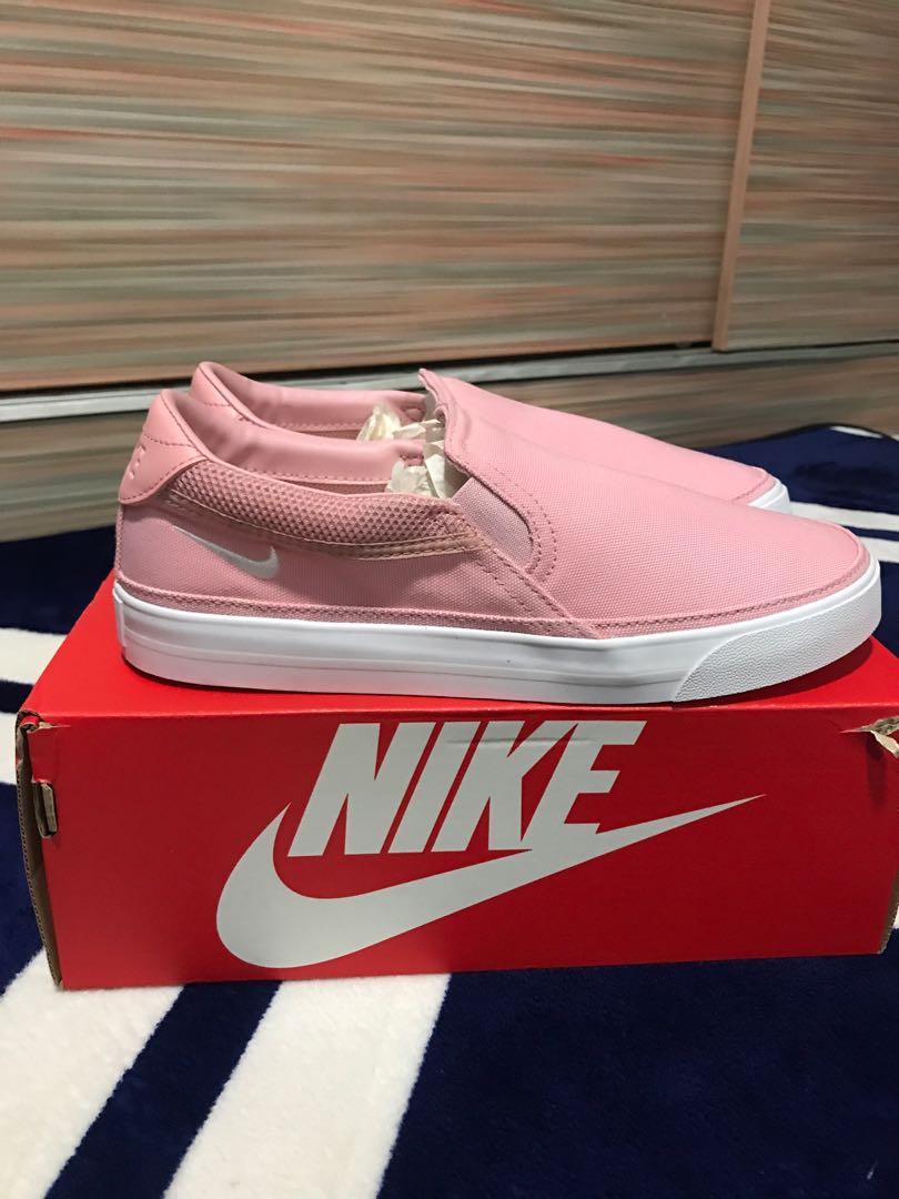 Nike slip on pink clearance