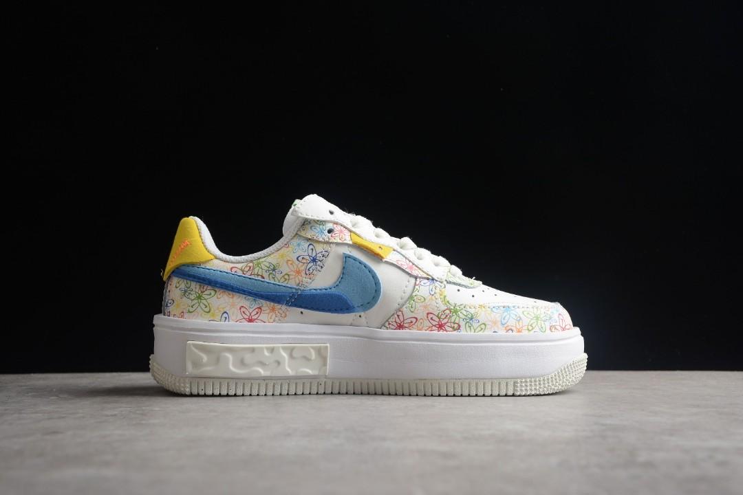 Air force ones with best sale flowers