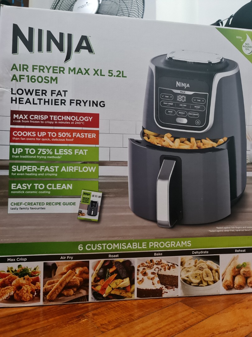 Air Fryer Ninja AF100, TV & Home Appliances, Kitchen Appliances, Fryers on  Carousell