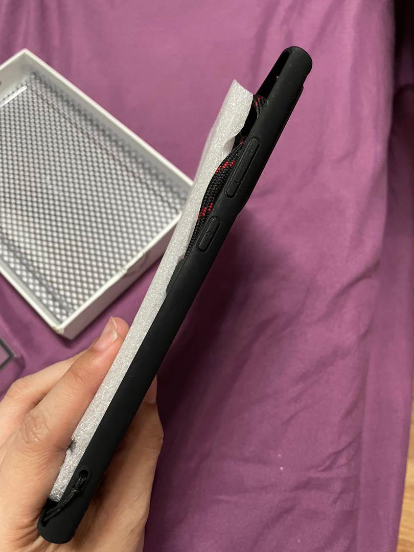 Note 20 ultra case Nilkin with ringke black strap (Category: Cases & Sleeves) located in Manila. Submitted by aneajmik (Listing ID 1107544511, Image 3). Description: Slightly used. Minimal issue, micro glue residue on one side. Free ringke strap..