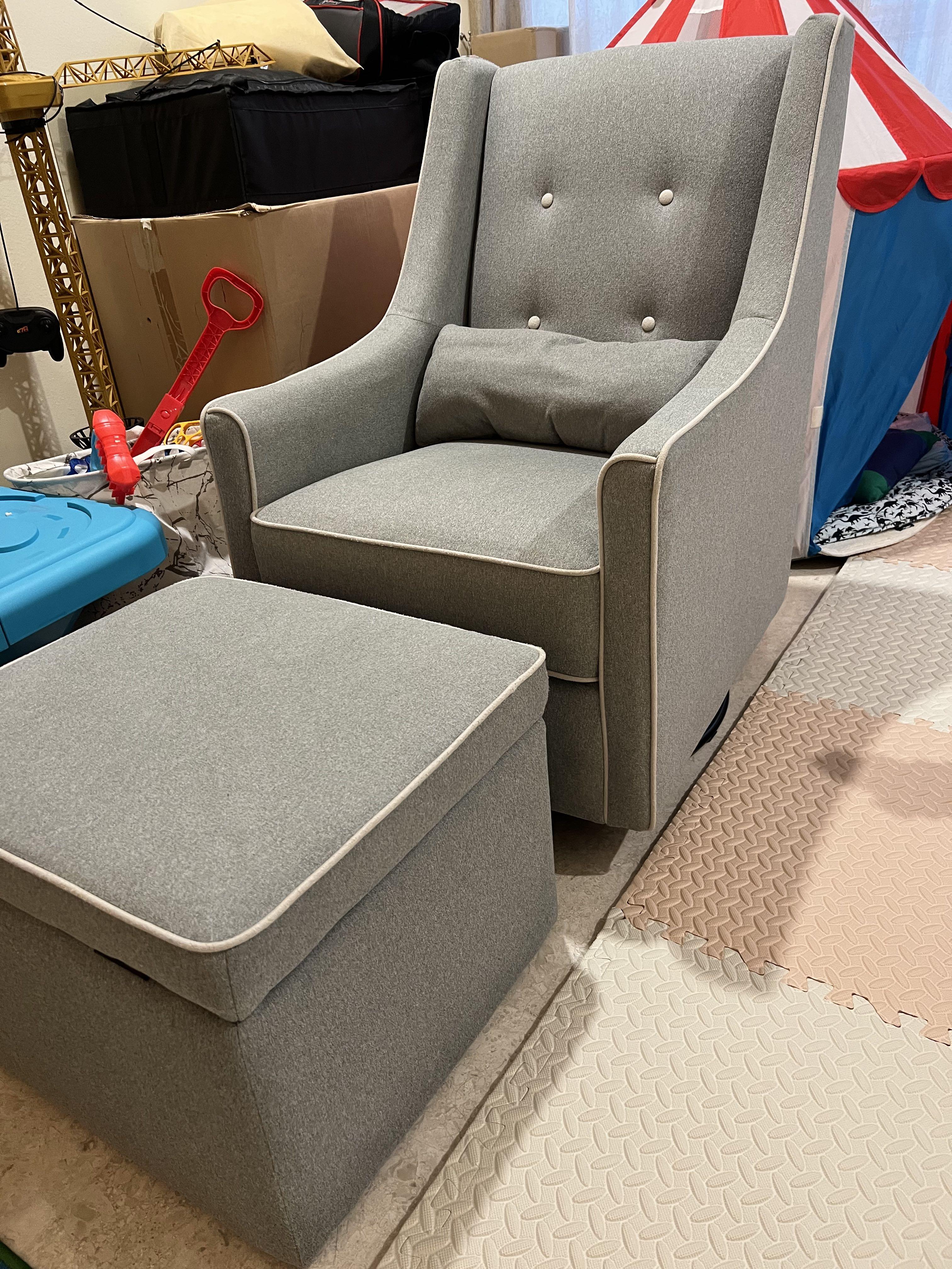 Owen glider and ottoman Nursing Chair, Babies & Kids, Baby Nursery & Kids Furniture, Nursery