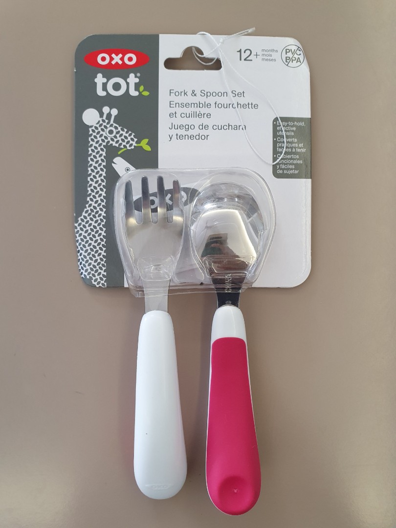 Oxo tot spoon and fork set, Babies & Kids, Nursing & Feeding, Weaning