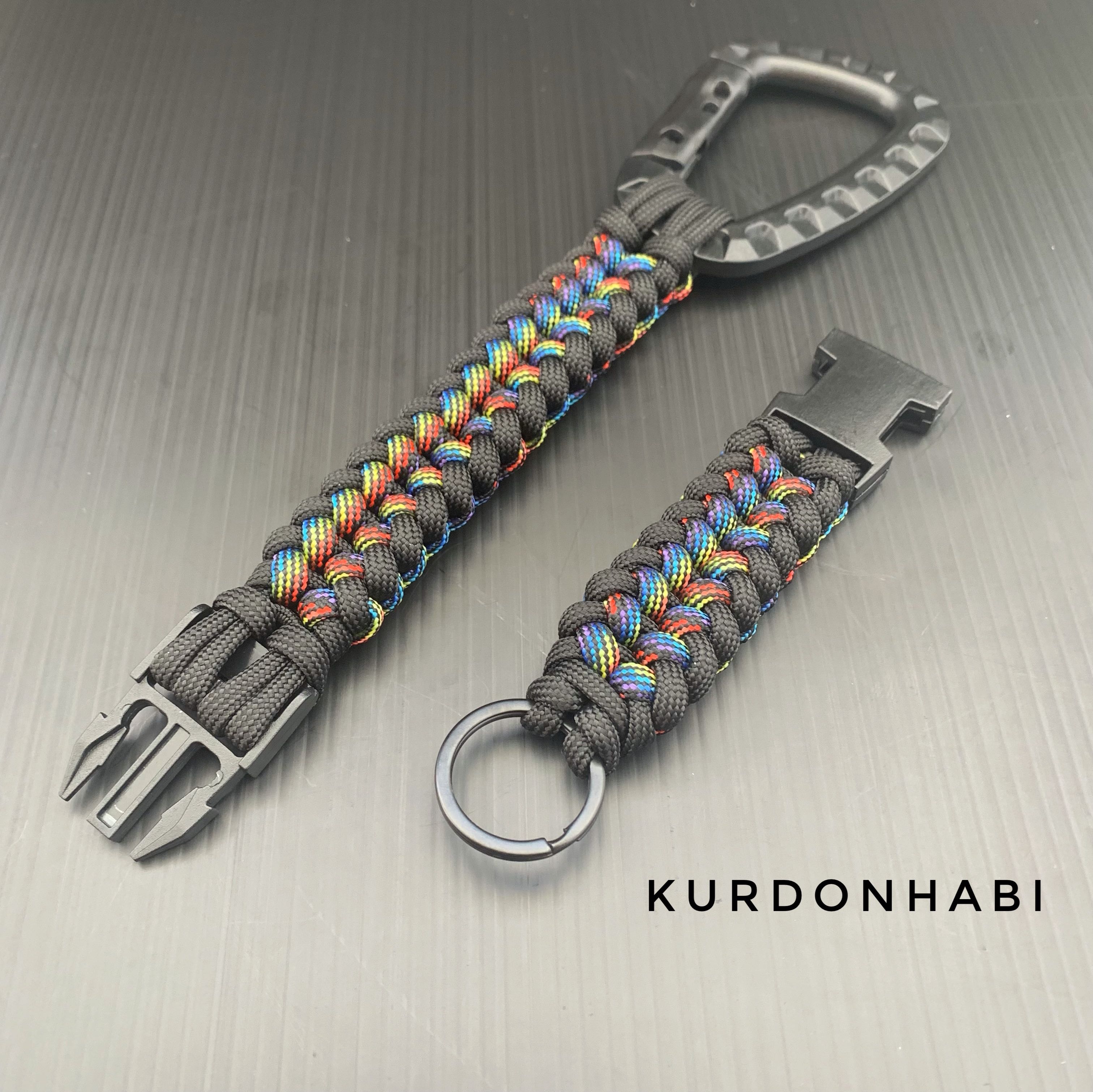 Paracord Keychain Key holder TraceTogether holder Key fob