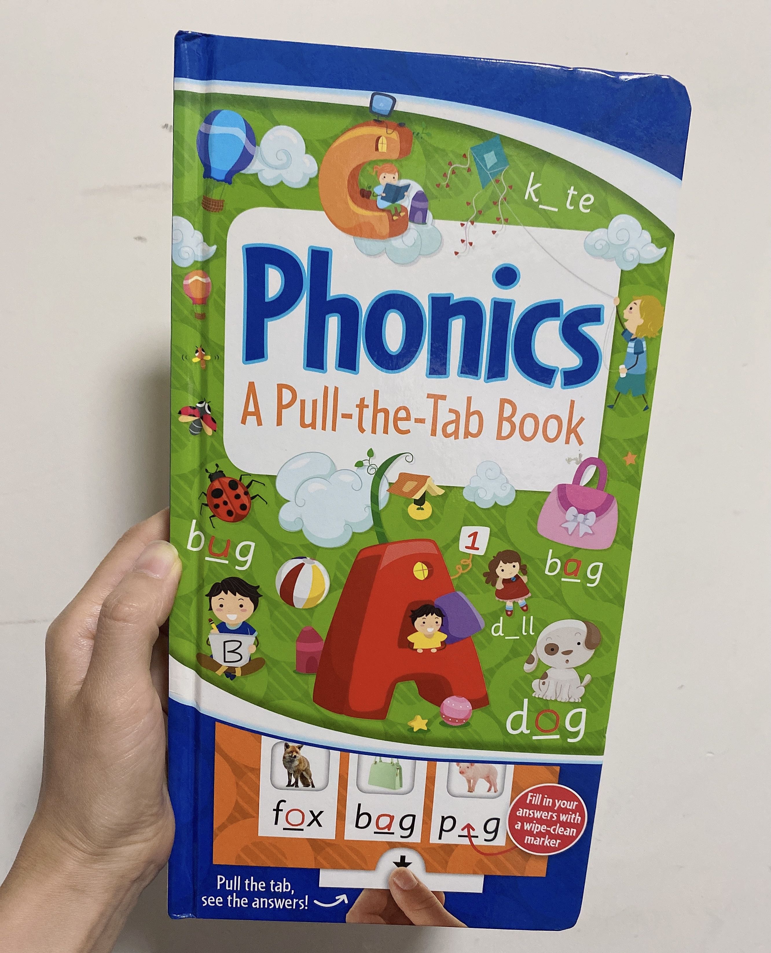 Phonics a pull the tab book, 興趣及遊戲, 書本 & 文具, 小朋友書 Carousell