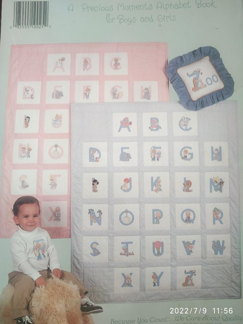 Precious moments alphabets cross stitch book, Hobbies & Toys ...