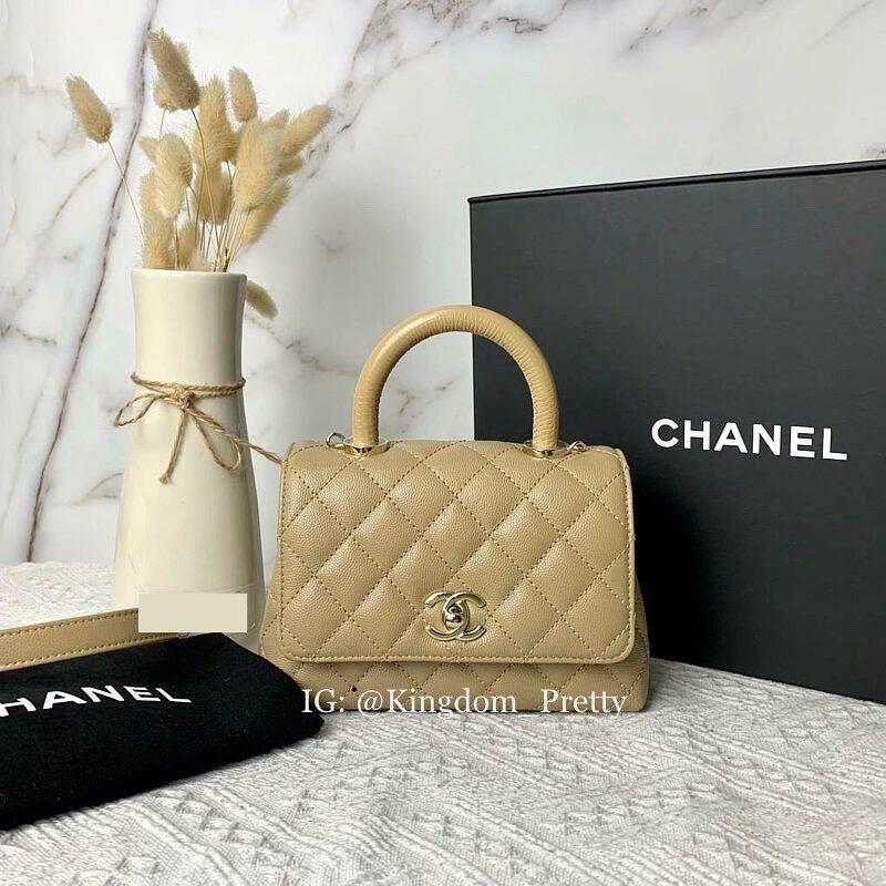 Chanel Caviar Mini Top Handle Bag, Luxury, Bags & Wallets on Carousell