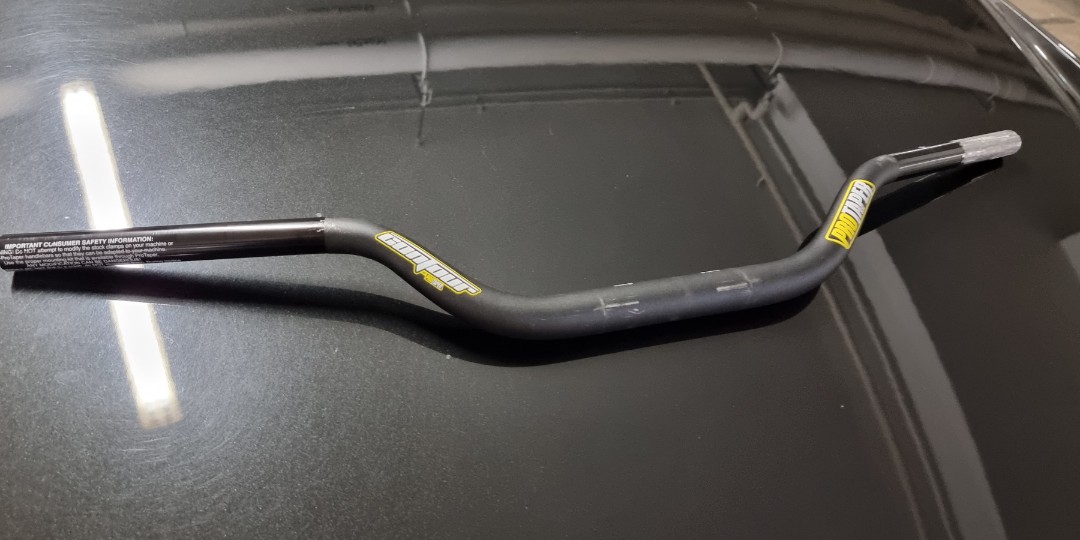 Protaper handlebar with heavy bar end, Motorcycles, Motorcycle Accessories on Carousell