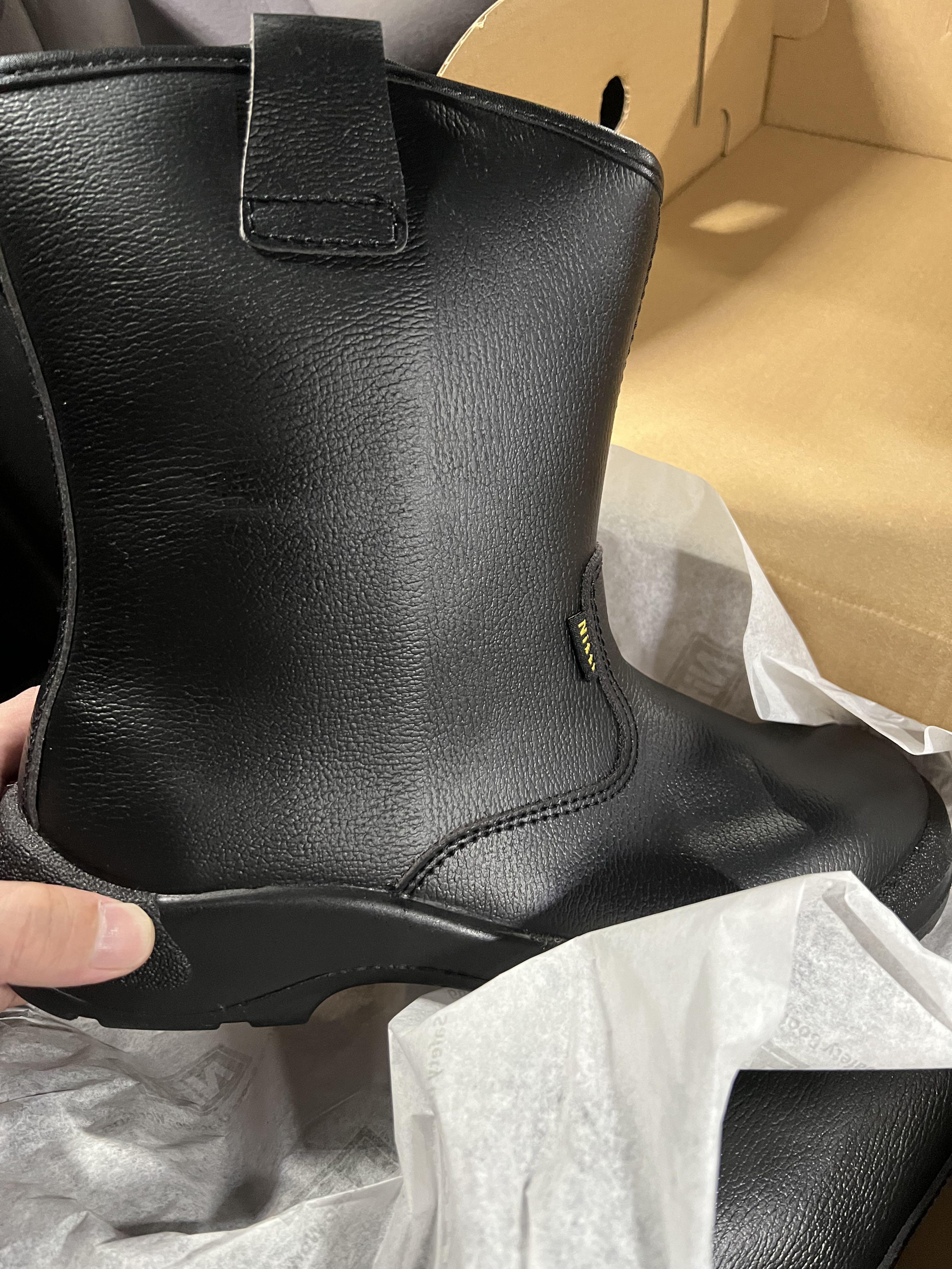 Safety shoe rain boots nitti high cut, Men's Fashion, Footwear, Casual shoes on Carousell