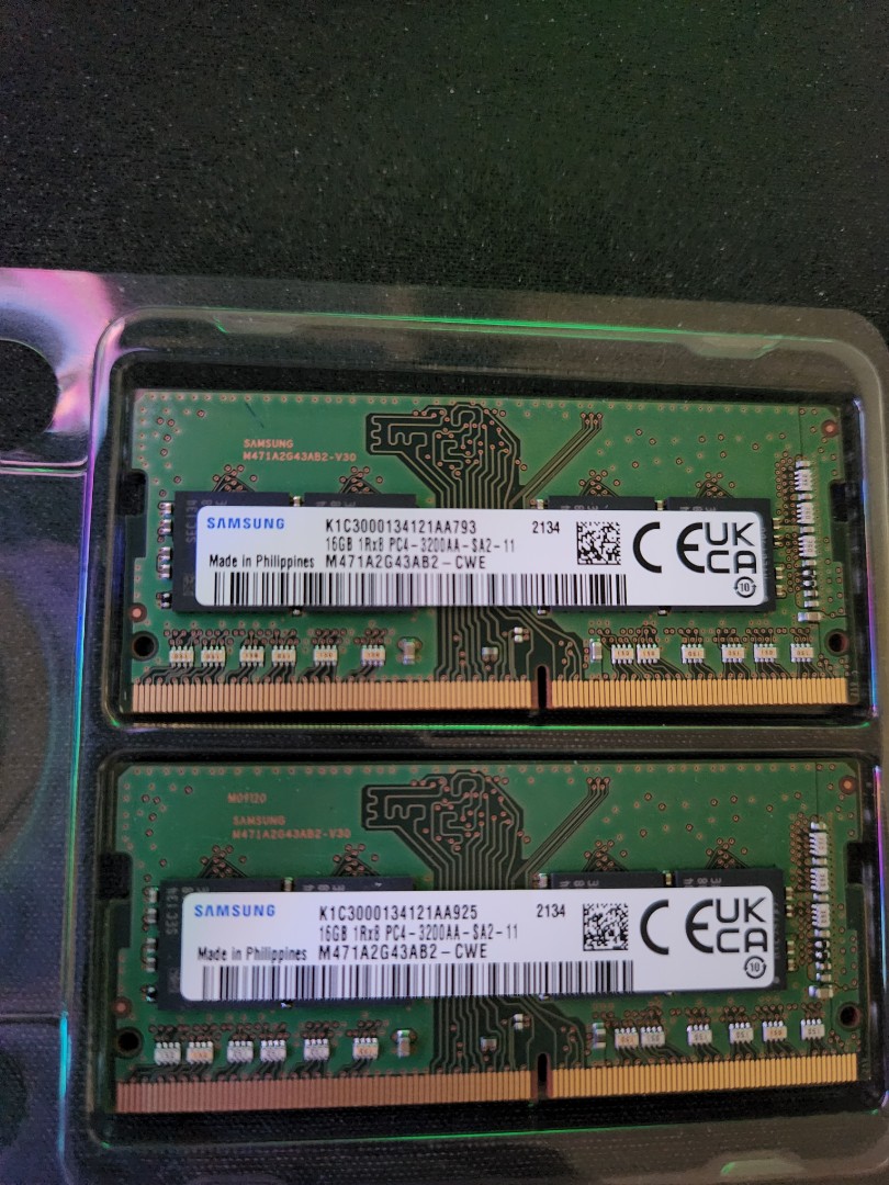 Samsung 32Gb DDR43200 SODIMM, Computers & Tech, Parts & Accessories