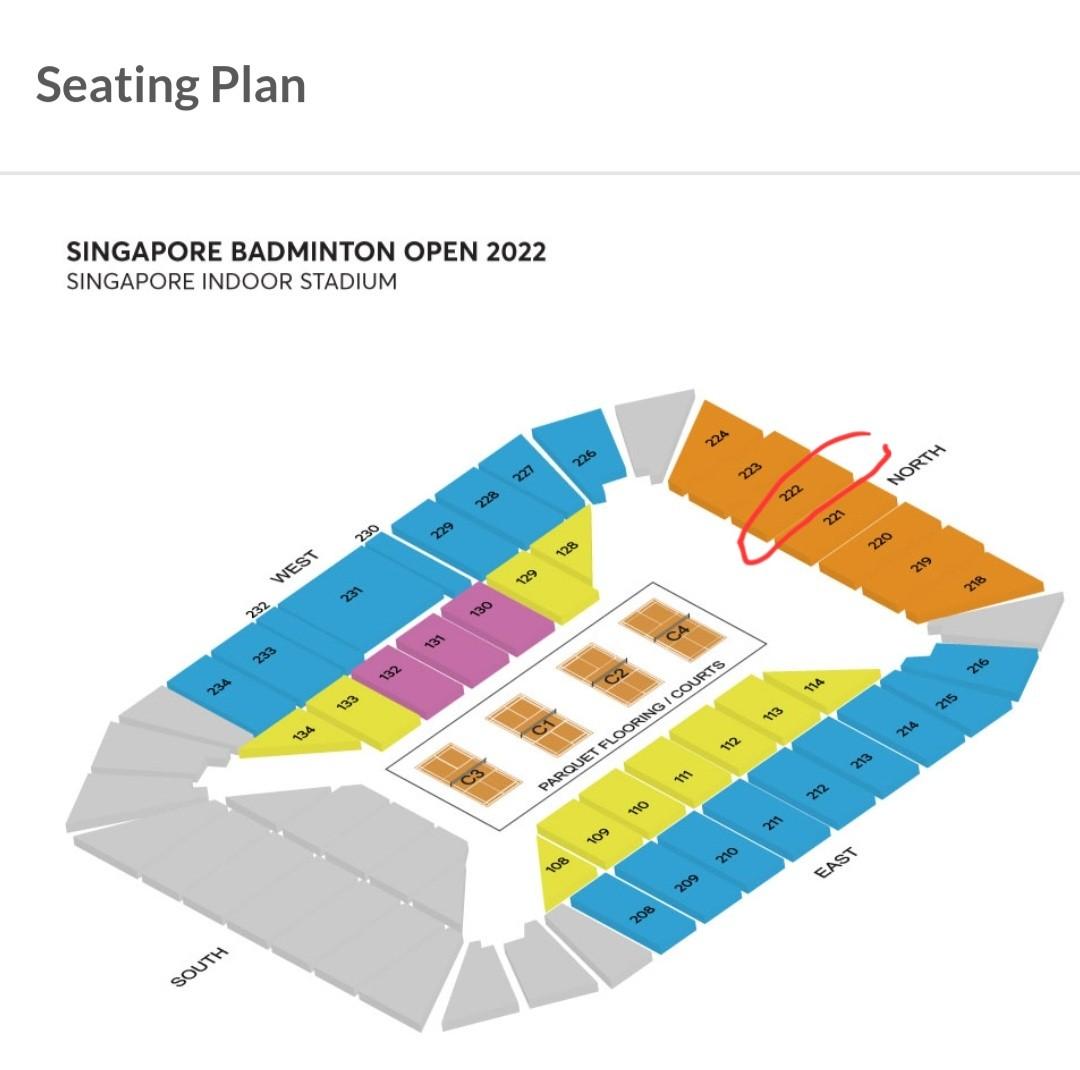 Singapore badminton open 2022 Tickets, Tickets & Vouchers, Event