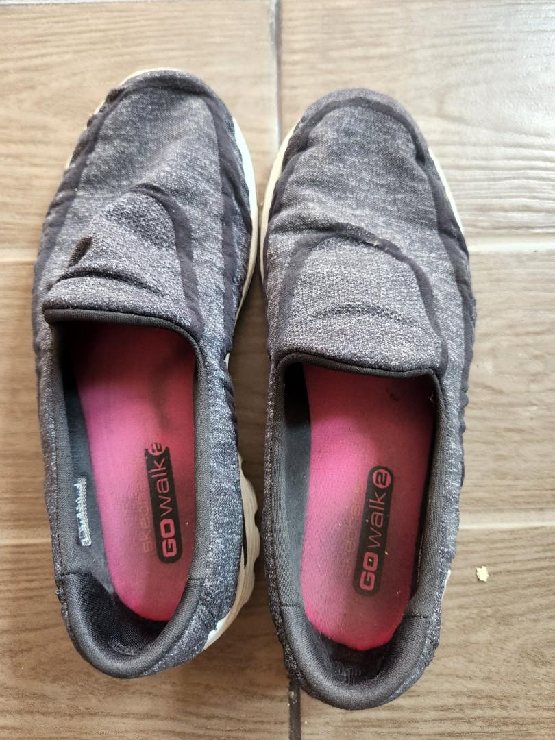 Skechers go walk 2 grey and pink outlet