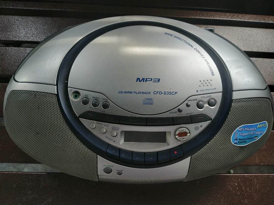 Sony Radio Cassette CD MP3 Player CFDS35CP, Audio, Other Audio