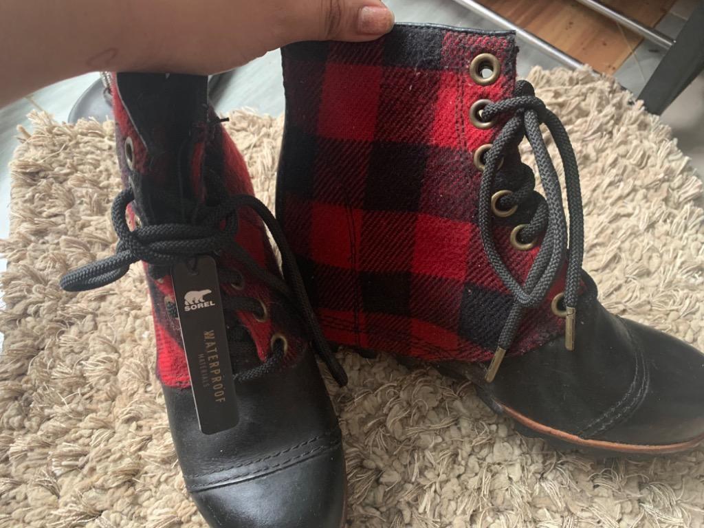 Sorel sales plaid wedge