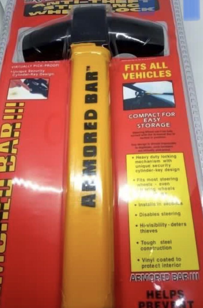 Steering lock, Car Accessories, Accessories on Carousell
