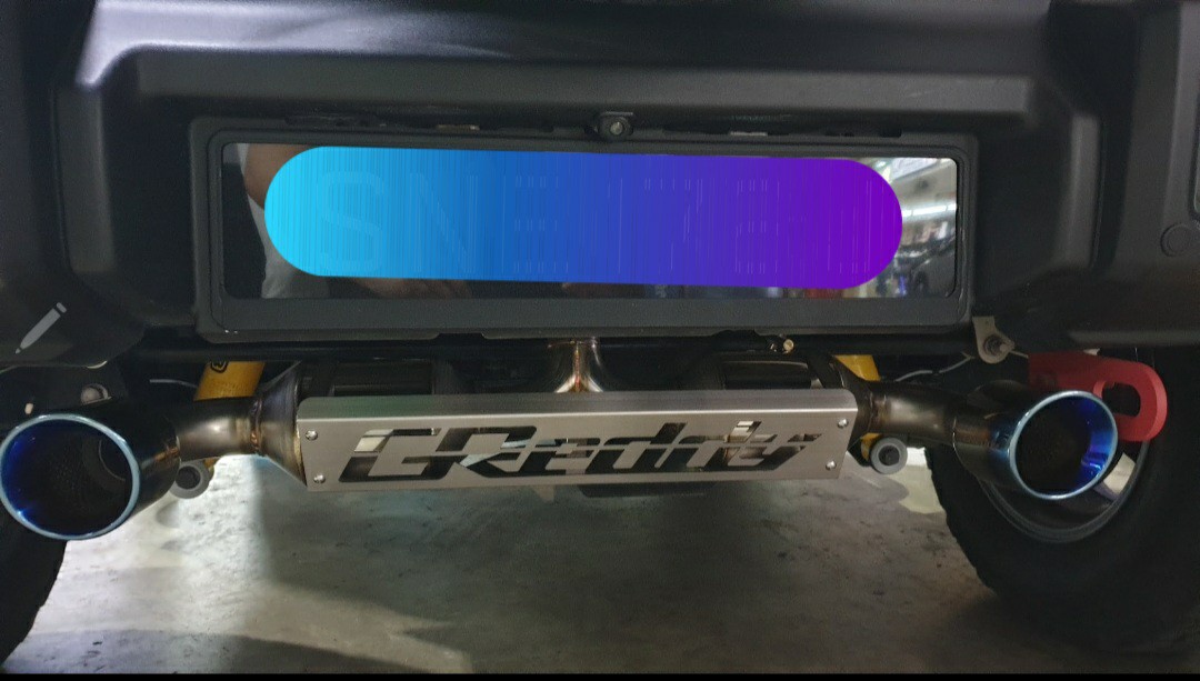 Suzuki Jimny JB74 exhaust, Car Accessories, Accessories on Carousell