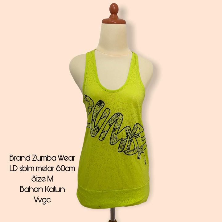 Tank Top Zumba Wear M, Olah Raga, Baju 