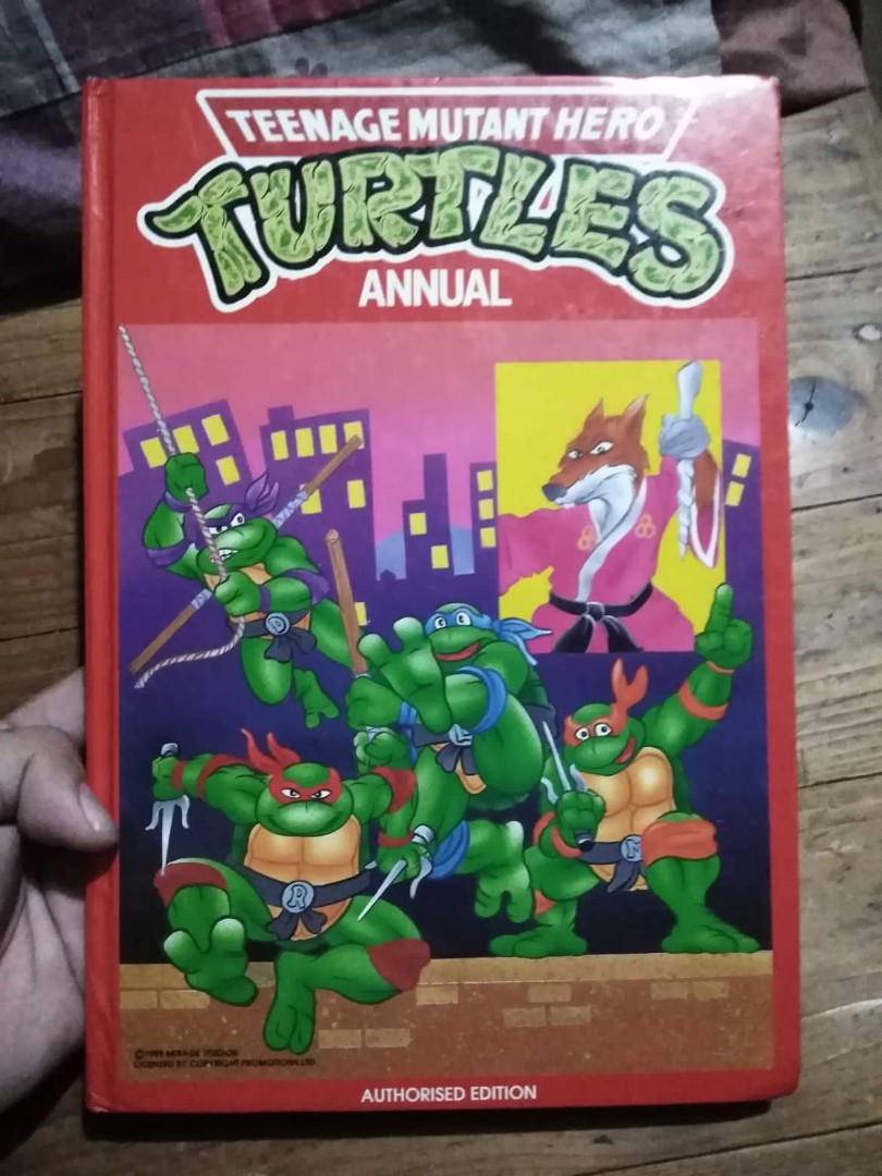 1990 *** TURTLES ANNUAL BOOK *** 62 page A4 TEENAGE MUTANT NINJA TURTLES TMNT 